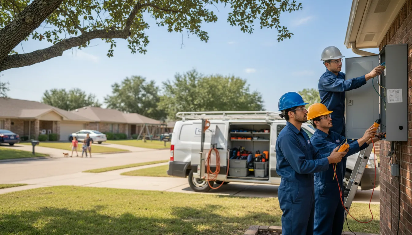 Certified electrician providing emergency electrical services in New Palestine, IN